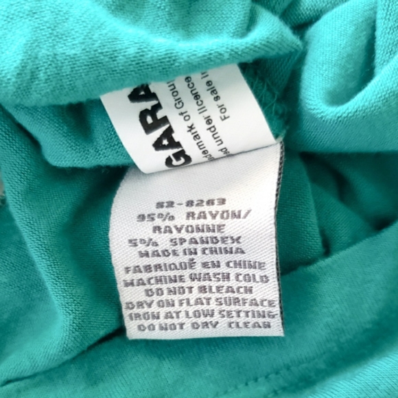 Garage Strapless Teal Dress Cover-up XS - Picture 8 of 8